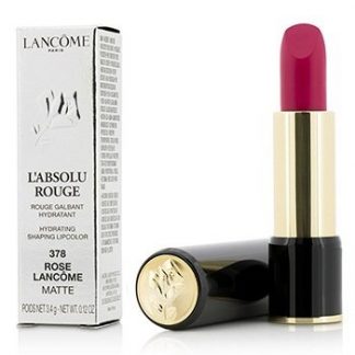 LANCOME L' ABSOLU ROUGE HYDRATING SHAPING LIPCOLOR - # 378 ROSE LANCOME (MATTE) 3.4G/0.12OZ