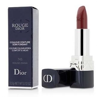 CHRISTIAN DIOR ROUGE DIOR COUTURE COLOUR COMFORT &AMP; WEAR LIPSTICK - # 743 ROUGE ZINNIA 3.5G/0.12OZ