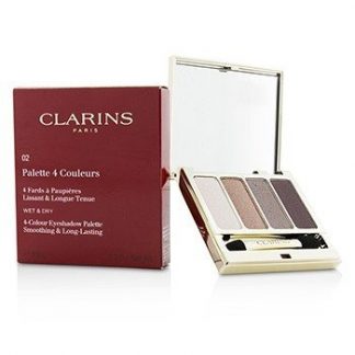 CLARINS 4 COLOUR EYESHADOW PALETTE (SMOOTHING &AMP; LONG LASTING) - #02 ROSEWOOD 6.9G/0.2OZ