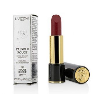 LANCOME L' ABSOLU ROUGE HYDRATING SHAPING LIPCOLOR - # 197 ROUGE CHERIE (MATTE) 3.4G/0.12OZ
