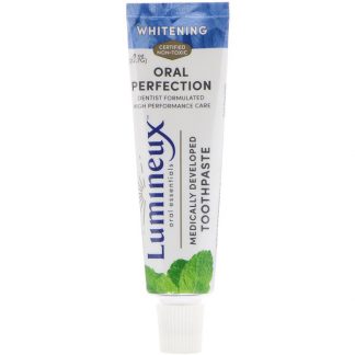 LUMINEUX ORAL ESSENTIALS, LUMINEUX, MEDICALLY DEVELOPED TOOTHPASTE, WHITENING, .8 OZ / 22.7g