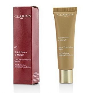 CLARINS PORE PERFECTING MATIFYING FOUNDATION - # 02 NUDE BEIGE 30ML/1OZ