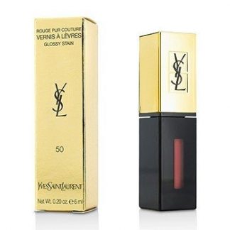 YVES SAINT LAURENT ROUGE PUR COUTURE VERNIS A LEVRES GLOSSY STAIN - # 50 ENCRE NUDE 6ML/0.2OZ