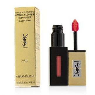 YVES SAINT LAURENT ROUGE PUR COUTURE VERNIS A LEVRES POP WATER GLOSSY STAIN - #218 ORANGE MIST 6ML/0.2OZ