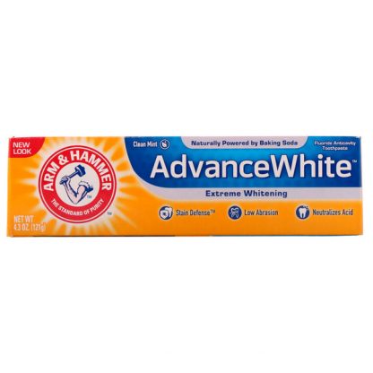 ARM & HAMMER, ADVANCE WHITE, EXTREME WHITENING TOOTHPASTE, CLEAN MINT, 4.3 OZ / 121g