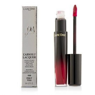 LANCOME L'ABSOLU LACQUER BUILDABLE SHINE &AMP; COLOR LONGWEAR LIP COLOR - # 188 ONLY YOU 8ML/0.27OZ