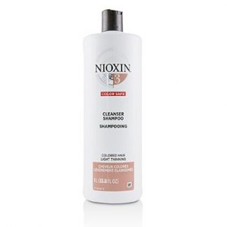 NIOXIN DERMA PURIFYING SYSTEM 3 CLEANSER SHAMPOO (COLORED HAIR, LIGHT THINNING, COLOR SAFE) 1000ML/33.8OZ