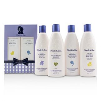 NOODLE &AMP; BOO FAMILY FUN PACK: EXTRA GENTLE SHAMPOO + SUPER SOFT LOTION + SMOOTHING BODY WASH + BOUNCING BABY BUBBLES 4PCS