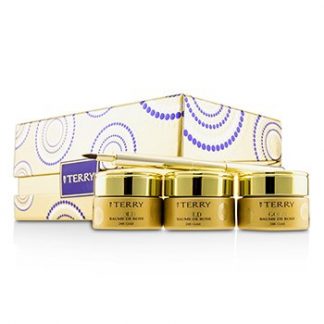 BY TERRY 24K GOLD BAUME DE ROSE TRIO DELUXE LIP BALM JEWELS (1X WHITE GOLD 10G, 1X GOLD 10G, 1X ROSE GOLD 10G) 3X10G/0.35OZ