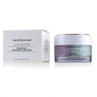 BAREMINERALS CLAYMATES BE BRIGHT &AMP; BE FIRM MASK DUO 58G/2.04OZ