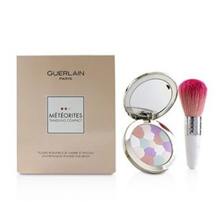 GUERLAIN METEORITES TRAVELLING COMPACT LIGHT REVEALING POWDER AND BRUSH - (2 CLAIR/LIGHT) 2PCS