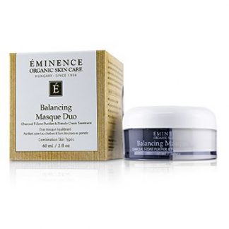 EMINENCE BALANCING MASQUE DUO: CHARCOAL T-ZONE PURIFIER &AMP; POMELO CHEEK TREATMENT - FOR COMBINATION SKIN TYPES 60ML/2OZ