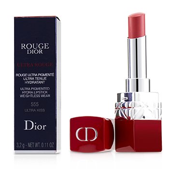 Dior Ultra Kiss 555 Rouge Dior Ultra Rouge Lipstick Review  Swatches