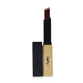 YVES SAINT LAURENT ROUGE PUR COUTURE THE SLIM LEATHER MATTE LIPSTICK - # 22 IRONIC BURGUNDY 2.2G/0.08OZ