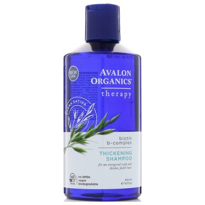 AVALON ORGANICS, THICKENING SHAMPOO, BIOTIN B-COMPLEX THERAPY, 14 FL OZ / 414ml