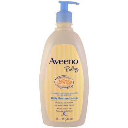 AVEENO, BABY, DAILY MOISTURE LOTION, FRAGRANCE FREE, 18 FL OZ / 532ml