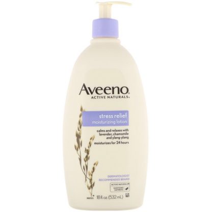 AVEENO, STRESS RELIEF MOISTURIZING LOTION, 18 FL OZ / 532ml