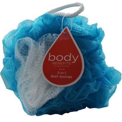 BODY BENEFITS, BY BODY IMAGE, 2-IN-1 BATH SPONGE, 1 SPONGE