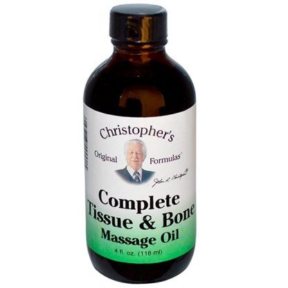 CHRISTOPHER'S ORIGINAL FORMULAS, COMPLETE TISSUE & BONE MASSAGE OIL, 4 FL OZ / 118ml