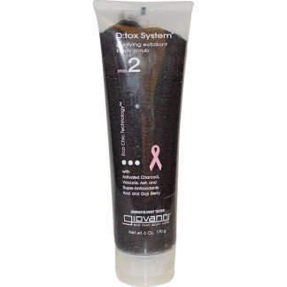 GIOVANNI, D:TOX SYSTEM, PURIFYING EXFOLIANT BODY SCRUB, STEP 2, 6 OZ / 170g