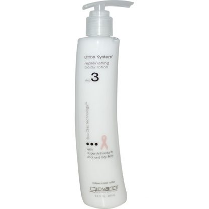 GIOVANNI, D:TOX SYSTEM, REPLENISHING BODY LOTION, STEP 3, 8.5 FL OZ / 250ml