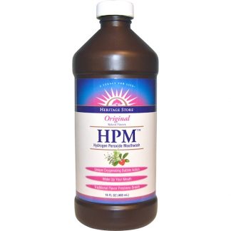 HERITAGE STORE, HPM, HYDROGEN PEROXIDE MOUTHWASH, ORIGINAL, 16 FL OZ / 480ml