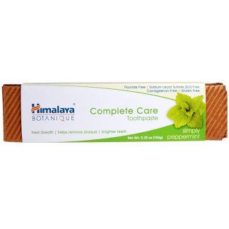 HIMALAYA, BOTANIQUE, COMPLETE CARE TOOTHPASTE, SIMPLY PEPPERMINT, 5.29 OZ / 150g