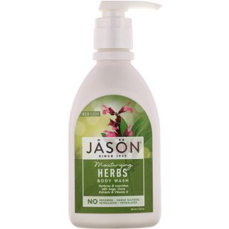 JASON NATURAL, MOISTURIZING HERBS BODY WASH, 30 FL OZ / 887ml