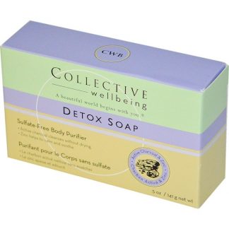 LIFE-FLO, COLLECTIVE WELLBEING, ACTIVATED CHARCOAL & ZINC DETOX SOAP, 5.0 OZ / 141g