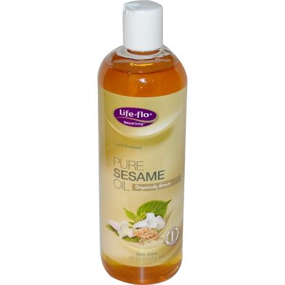 LIFE-FLO, PURE SESAME OIL, SKIN CARE, 16 FL OZ / 473ml