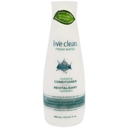 LIVE CLEAN, HYDRATING CONDITIONER, FRESH WATER, 12 FL OZ / 350ml