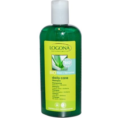 LOGONA NATURKOSMETIK, DAILY CARE, SHAMPOO, ORGANIC ALOE + VERBENA, 8.5 FL OZ / 250ml