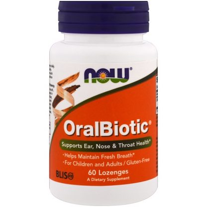 NOW FOODS, ORALBIOTIC, 60 LOZENGES