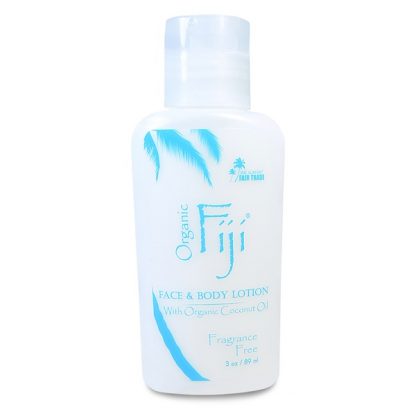 ORGANIC FIJI, NOURISHING LOTION WITH ORGANIC COCONUT OIL, FRAGRANCE FREE, 3 OZ / 89ml