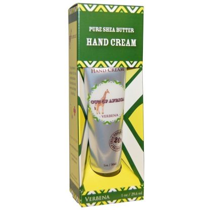 OUT OF AFRICA, PURE SHEA BUTTER, HAND CREAM, VERBENA, 1 OZ / 29.6ml