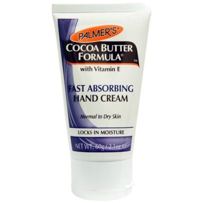 PALMER'S, COCOA BUTTER FORMULA, WITH VITAMIN E, FAST ABSORBING HAND CREAM, 2.1 OZ / 60g