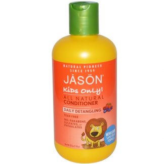 JASON NATURAL, KIDS ONLY!, DAILY DETANGLING CONDITIONER, 8 OZ / 227g
