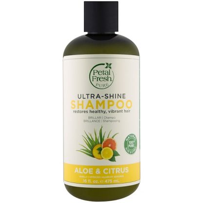 PETAL FRESH, PURE, ULTRA-SHINE SHAMPOO, ALOE AND CITRUS, 16 FL OZ / 475ml