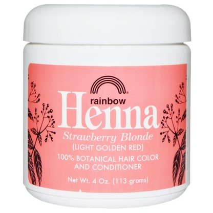 RAINBOW RESEARCH, HENNA, HAIR COLOR AND CONDITIONER, STRAWBERRY BLONDE (LIGHT GOLDEN RED), 4 OZ / 113g