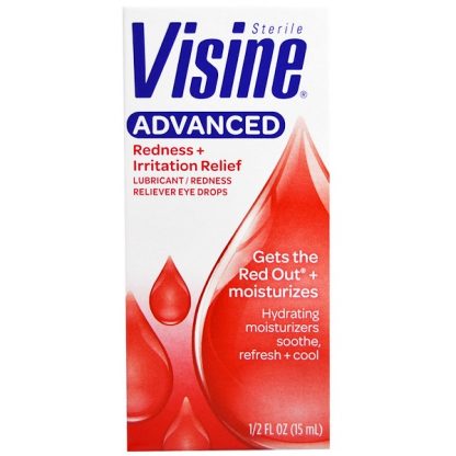 VISINE, ADVANCED, REDNESS + IRRITATION RELIEF, 1/2 FL OZ / 15ml