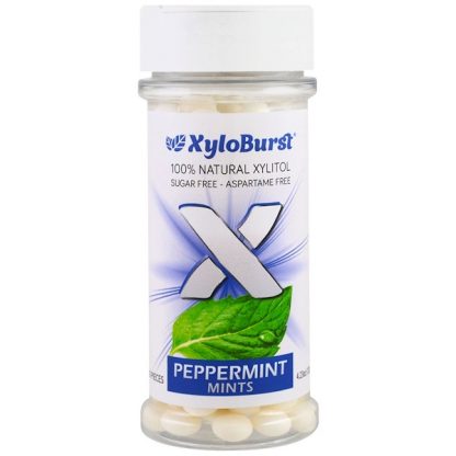 XYLOBURST, PEPPERMINT MINTS, 200 PIECES, 4.23 OZ / 120g