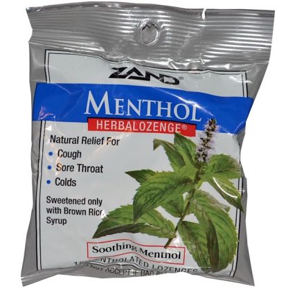 ZAND, MENTHOL, HERBALOZENGE, SOOTHING MENTHOL, 15 MENTHOLATED LOZENGES