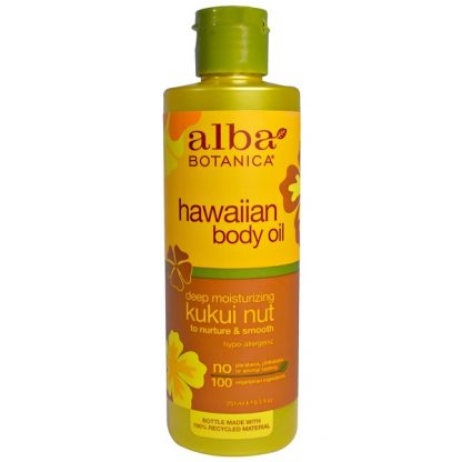 ALBA BOTANICA, HAWAIIAN BODY OIL, KUKUI NUT, 8.5 FL OZ / 251ml