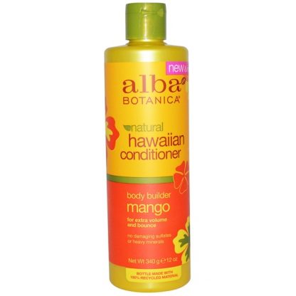 ALBA BOTANICA, NATURAL HAWAIIAN CONDITIONER, BODY BUILDER MANGO, 12 OZ / 340g