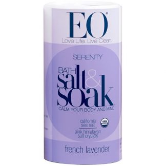 EO PRODUCTS, SERENITY BATH SALT & SOAK, FRENCH LAVENDER, 1.4 LBS (623.7g