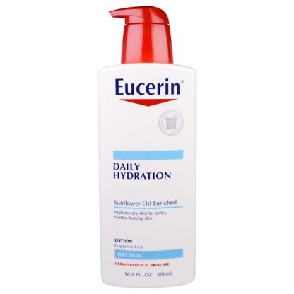 EUCERIN, DAILY HYDRATION, LOTION, FRAGRANCE FREE, 16.9 FL OZ / 500ml