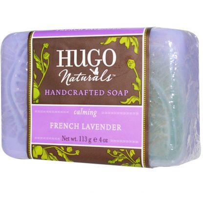 HUGO NATURALS, HANDCRAFTED SOAP, FRENCH LAVENDER, 4 OZ / 113g