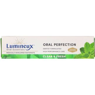 LUMINEUX ORAL ESSENTIALS, LUMINEUX, MEDICALLY DEVELOPED TOOTHPASTE, CLEAN & FRESH, 3.75 OZ / 106.3g