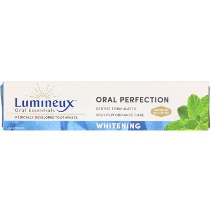 LUMINEUX ORAL ESSENTIALS, MEDICALLY DEVELOPED TOOTHPASTE, WHITENING, 3.75 OZ / 99.2g