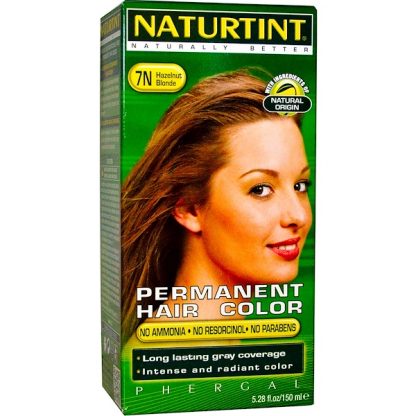 NATURTINT, PERMANENT HAIR COLOR, 7N HAZELNUT BLONDE, 5.28 FL OZ / 150ml